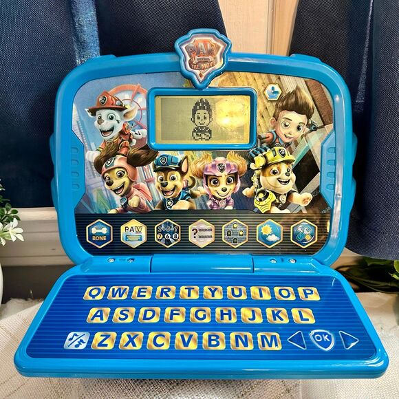 Paw Patrol The Movie Learning Tablet VTech Toy Laptop Game Ryder Skye WORKING - Picture 5 of 8